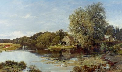 En Milton Mill, en el río Irvine, 1855 de Horatio McCulloch